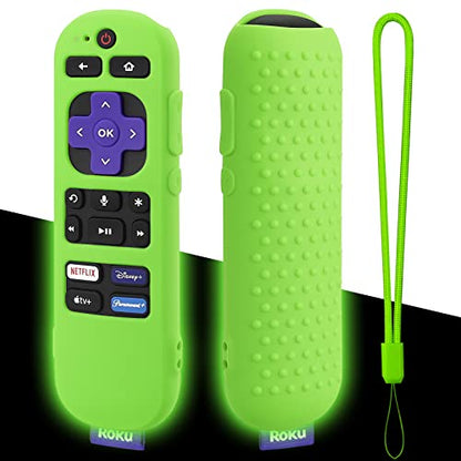 Glow Green Remote Cover for Roku Voice Remote (Official) Controller RCA1R - color: Glow Green