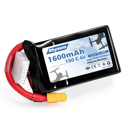 1600 mah 6s Lipo Battery 150C 22.2V Lipo Battery with XT60 Connector