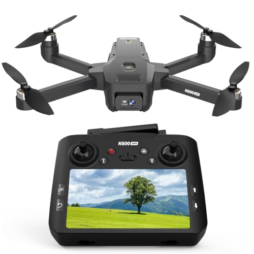 4.5‘’ Screen on Controller GPS Drone with EIS Camera for Adult Kid Beginner - color: Starry Black