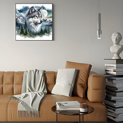 Shouruihua Wolf Diamond Painting Kits for Adults, Wolf Diamond Art Kits - color: Wolf