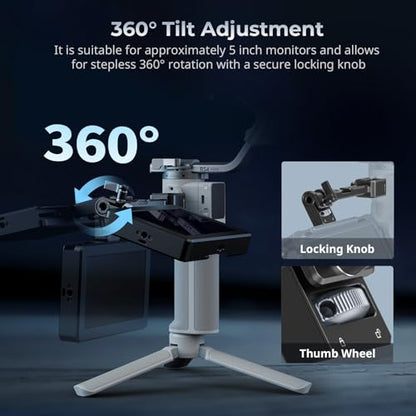 SmallRig Camera Monitor Mount w/Quick Release NATO Clamp, Cold Shoe Mount - style: Classic