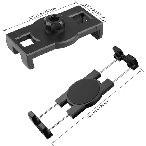 Mippko Foldable Wall Mount iPad Holder Tablet Mount Stand,360° Adjustable Tablet Holder,2-Stage Extendable Articulating Aluminum Alloy Arm,Compatible with 4.7~12.9" iPad/Nexus/e-Reader/Switch/iPhone