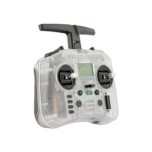 RadioMaster Pocket Portable Remote Controller Hall Gimbal EdgeTX Built in LED Light Mode 2 (Transparent, ELRS)