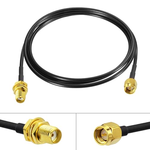 Superbat SMA Male to SMA Female Bulkhead Cable 3ft 50 Ohm Coax Cable - size: 3ft
