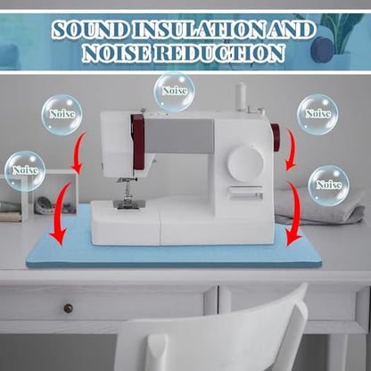 Sewing Machine Mat Pedal, 15" X 20" and 9" X 14", Light Blue - color: Light Blue, size: 15" X 20" and 9" X 14"