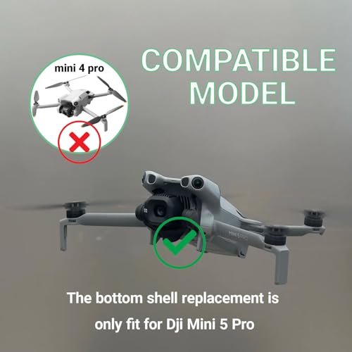 Bottom Shell Replacement For Dji Mini 5 Pro Accessories,DJI Mini 5 Pro Under Body Replacement/Bottom Cover/Frame Replacement,Original Drone Repair Parts