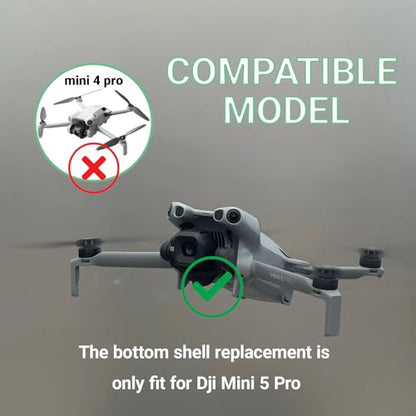 Bottom Shell Replacement For Dji Mini 5 Pro Accessories,DJI Mini 5 Pro Under Body Replacement/Bottom Cover/Frame Replacement,Original Drone Repair Parts
