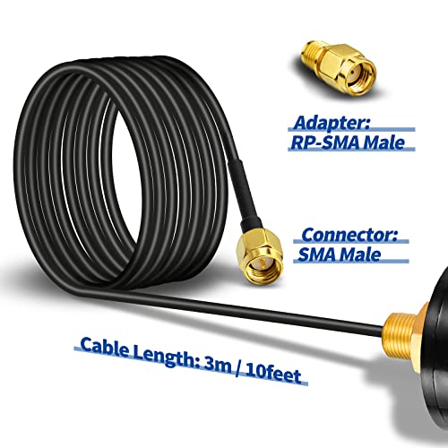 Bingfu SMA 4G LTE Antenna Replacement for Cellular Trail Camera Router etc - color: 4G LTE Antenna