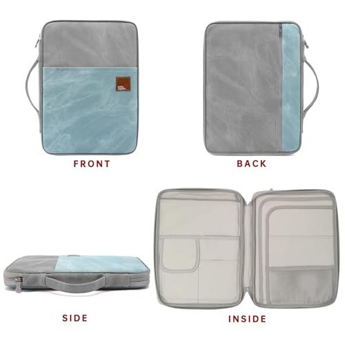 mygreen Universal Travel Gear Organizer/Electronics Accessories Bag/Document File Bag - color: Grey and Light Blue