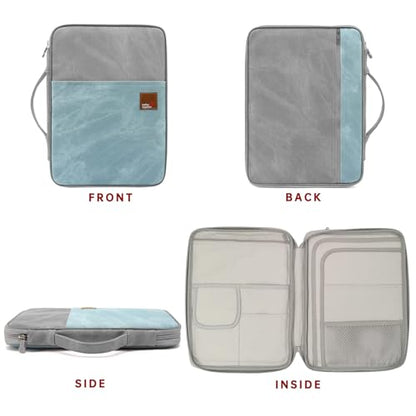 mygreen Universal Travel Gear Organizer/Electronics Accessories Bag/Document File Bag - color: Grey and Light Blue