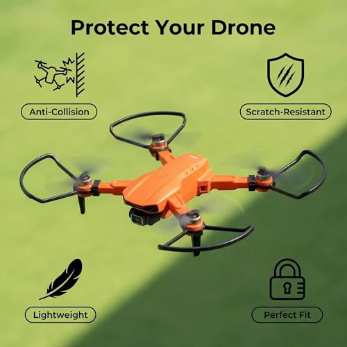 1 Set of Propeller Guards, Drone Propeller Protection Frame Blade Protective kit, Suitable for HS100, E58, E88, G6, Q6, L900 New Version Drone Quadcopter Parts (Small Folding Guard)