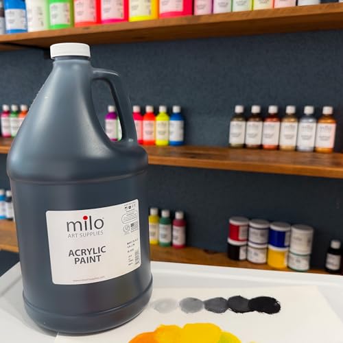 milo Acrylic Paint Set (Black Acrylic 128 oz) - style: Black Acrylic 128 oz