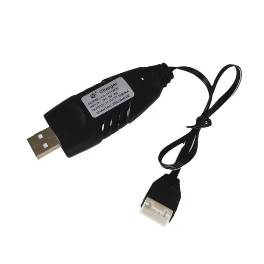 Black 11.1V 500mA Battery USB Charger Cable for Quadcopter FPV Drone Parts 4 Pin Connector 11.1v Battery Charger Cable 4 Pin Charger Battery Chargers