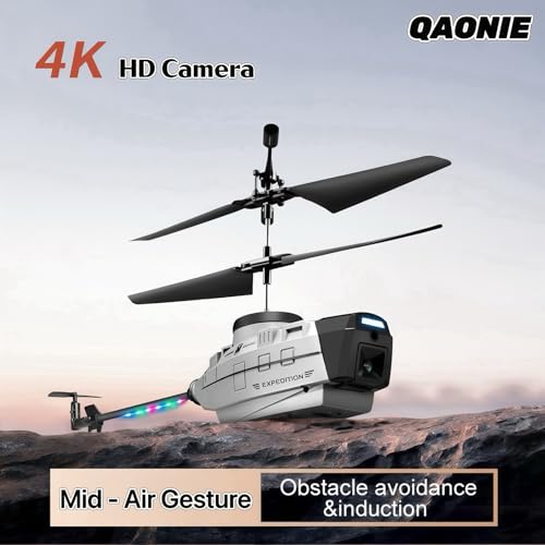 New Shape Drone with 720p Camera, 3 Speed Mode Drone, 2 Batteries, Active Obstacle Avoidance, One Key Take Off/Landing. (Gray - 2batteries)