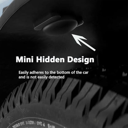 GPS Tracker for Vehicles, 1PCS Real Time Tracker Device for Vehicles, Work with Find My (iOS Only), MINI Magnetic Car Tracker Device Hidden, Waterproof Car Tracker, No Monthly Fee GPS Tracker - color: Black