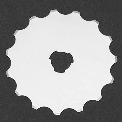 Watris Veiyi 45mm Rotary Cutter Blades for Crochet Edge Projects, Fleece