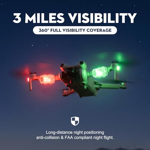 (2pcs) Drone Strobe Light, Anti-Collision LED Signal Light for Drones, Night Flying Visibility Drone LED Light - size: 2pcs