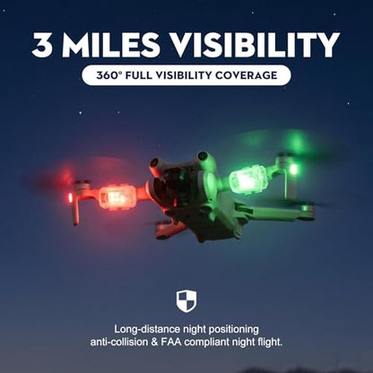 (2pcs) Drone Strobe Light, Anti-Collision LED Signal Light for Drones, Night Flying Visibility Drone LED Light - size: 2pcs