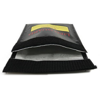 Dookoe-Lipo Guard Silver Lithium Charging Bag Safe Flame-Retardant Battery Bag（Black 18 * 23cm）-1pcs