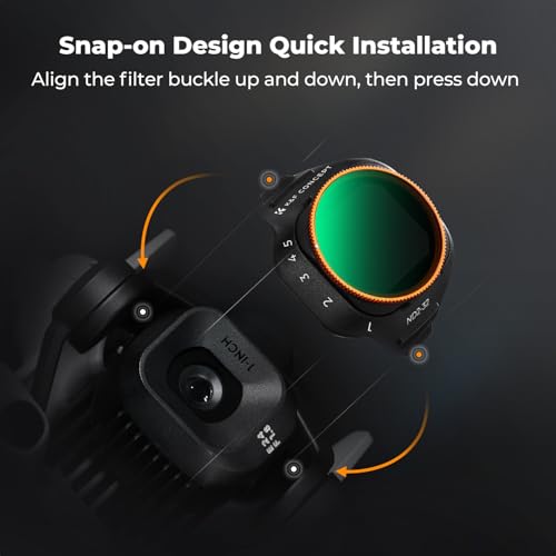 K&F CONCEPT Variable ND Filter Compatible with DJI Mini 5 Pro - style: ND2-32