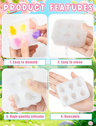 Mini Cute Tit Birds Figurines Silicone Mold (6-Cavity) - color: 1 Pc Tit Birds White
