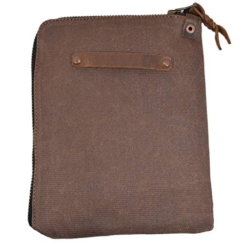 Hide & Drink, Scribbler Case for Notebook Handmade from Waxed Canvas (Honey Bourbon) - color: Honey Bourbon