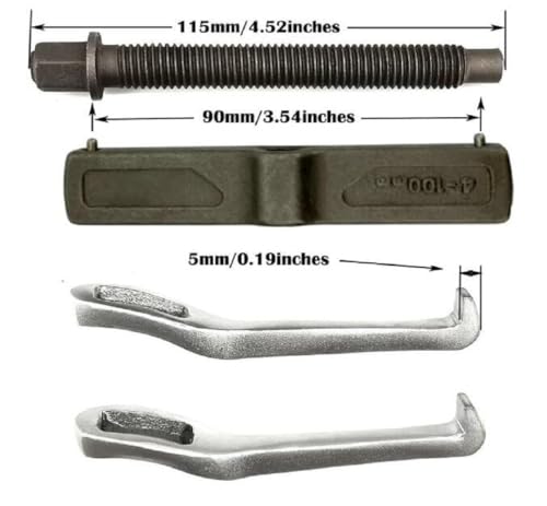 4-Inch 2-Jaw Gear Puller, Small Bearing & Pulley Removal Tool - size: 4inches