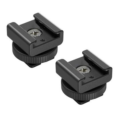 2pcs Cold Shoe Mount Adapter for DJI Rode Wireless Microphone Accessories