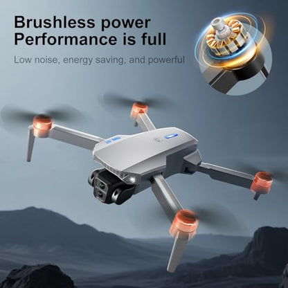 E88 PRO Drone, 4.91 Inches Screen Controller with SD card, 2 batteries. - color: Black-2 batteries
