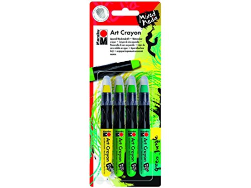 Marabu Green Jungle Mixed Media Art Crayon Set