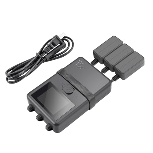 Hanatora Display Parallel Battery Charger with Storage Charge for DJI Mini 4 Pro,Mini 3/3 Pro,Fast Charging Three Batteries,Multi Hub Drone Accessories