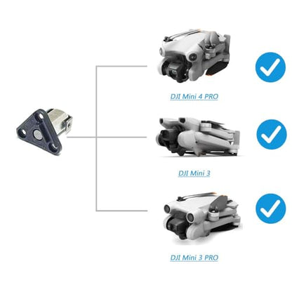 iMusk Original Pivot Hinge for DJI Mini 4 Pro/Mini 3 Front Arm Axis Rotating Hinge Shaft Repairing Spare Parts - style: 1 pcs