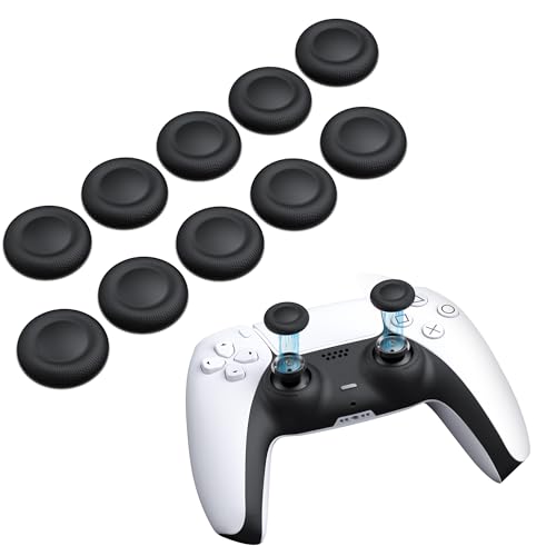 NEWDERY Joystick Replacement Grip Caps for PS5/PS4 Controller - color: Black