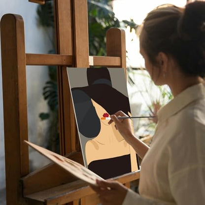 Cholemy 36 Pcs Paint and Sip Kit Gift for Adults 8''x10'',Modern Woman - style: Modern Woman
