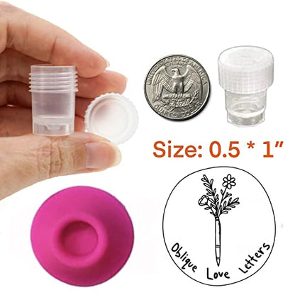 Glass Dip Pen Set with Glass Ink Well Inkwell with Lid Calligraphy Writing Set - style: Coral Pink Glass Dip Pen Set