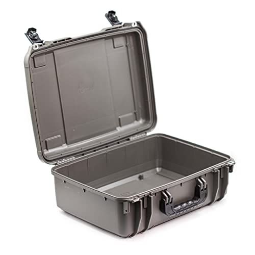 Seahorse 720 Heavy Duty Protective Dry Box Case Without Foam - TSA Approved/Mil Spec / IP67 Waterproof/USA Made for Cameras, Firearms, Motorcycles, Laptops, Consoles, VR, Drones - color: Gun Metal