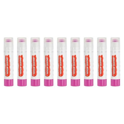 PATIKIL Solid Tempera Paints, 9 Pcs Washable Quick Drying Paint Sticks Paint Pens for Artists Beginners Art Supplies, Pink - color: Pink