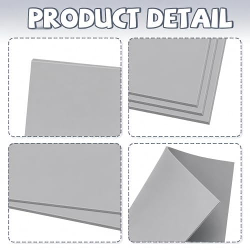 Oopsu 4 Pcs Linoleum Blocks for Printmaking, 8 x 10 Inch Rubber Carving