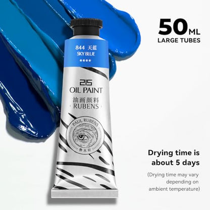 Paul Rubens Oil Paint, 20 Vibrant Colors*50 ml Large Professional Tubes - color: 20 colors*50ml-B