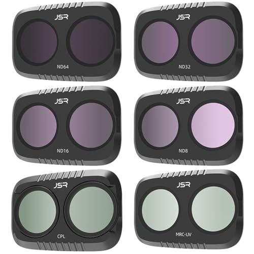 Coyktonty Lens Filter for DJI Osmo Pocket 4P,Waterproof, Oil-Resistant(UV+CPL+ND8+ND16+ND32+ND64) - color: UV+CPL+ND8+ND16+ND32+ND64