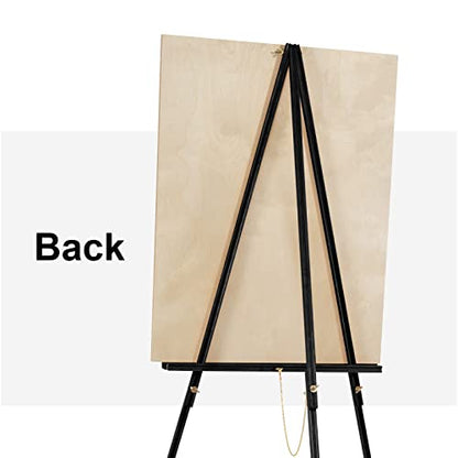 Falling in Art 65" A-Frame Wooden Tripod Easel Stand (Black) - color: Black-1 Pack