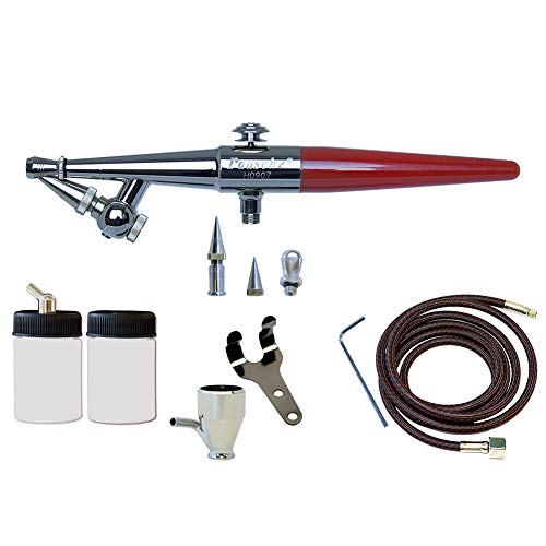 Paasche Airbrush H-Set Single Action Siphon Feed Airbrush Set , Red