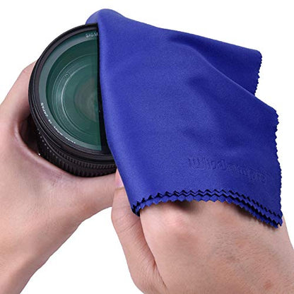 Wisdompro 4-Pack 16x16 Inch Extra Large Microfiber Cleaning Cloths, Blue - color: Blue