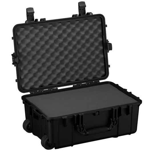 Condition 1 24” Rolling Heavy-Duty Lockable Storage Case, Model 305, Black - color: Black