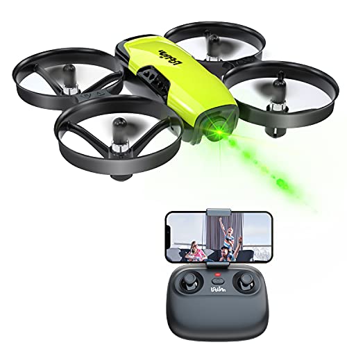 Loolinn | Drone for Kids 8+ Gift with Camera - Mini Drone with 90° Adjustable Camera, Safe for Kids to Play, Easy to Fly, Photos and Videos, Includes Three Batteries (Gift for Kids) - color: 2. Yellow