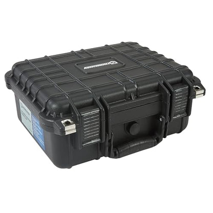Strongway 13in. Portable All-Weather Protective Storage Case, IP65 Water Resistant, Black