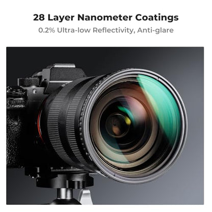 K&F CONCEPT 62mm Variable ND Lens Filter ND8-ND128 (3-7 Stop) No X Cross - size: 62mm