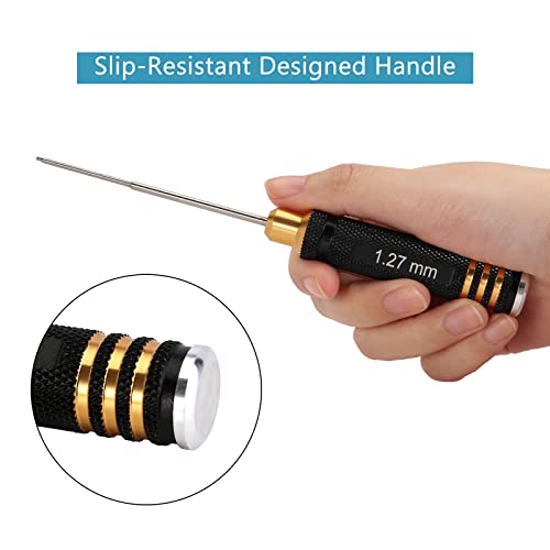 INJORA 7PCS 0.9/1.27/1.3/1.5/2/2.5/3mm Hex Screwdriver HSS RC Tool Kit