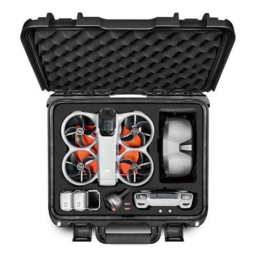 Lekufee Waterproof Hard Carrying Case for DJI Avata 360 Drone, Motion Fly More Combo, Battery (5 pcs), Goggles N3/3, RC Motion 3, DJI RC 2/RC N3/N2, FPV Controller 3, Accessories(Case Only)