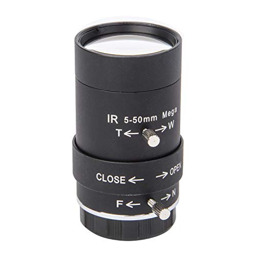 CCTV Security Camera Lens 5-50mm Megapixel Manual Varifocal Lens Manual Zoom CMOS/CCD 1/3" CCTV Lens IR CS Mount CCTV Security Camera(No IR Filter) - color: 5-50mm